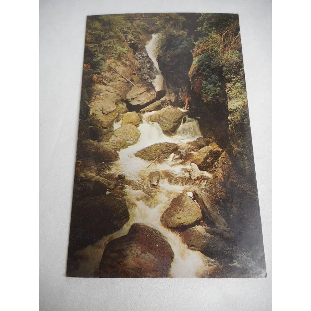 Vintage Postcard unposted Bushkill Falls, PA Thunder Gorge 1960s